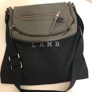 LAMB by Gwen Stefani grey leather crossbody